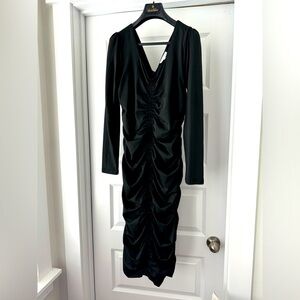 Baltic Born - Camden Town Midi Dress Bodycon - Size L - Black